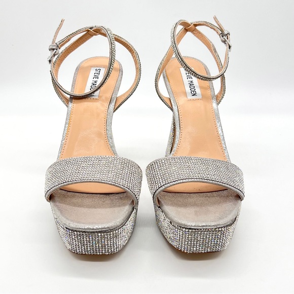 Steve Madden Women's Lashed-R Platform Embellished Dress Sandals - Picture 12 of 13